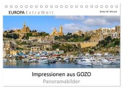 Impressionen aus GOZO - Panoramabilder (Tischkalender 2024 DIN A5 quer), CALVENDO Monatskalender