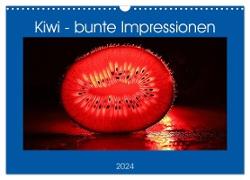 Kiwi - bunte Impressionen (Wandkalender 2024 DIN A3 quer), CALVENDO Monatskalender