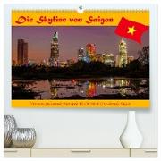 Die Skyline von Saigon (hochwertiger Premium Wandkalender 2024 DIN A2 quer), Kunstdruck in Hochglanz