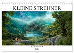 Kleine Streuner (Wandkalender 2024 DIN A4 quer), CALVENDO Monatskalender
