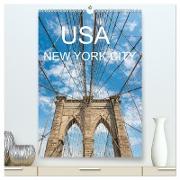 USA - New York City (hochwertiger Premium Wandkalender 2024 DIN A2 hoch), Kunstdruck in Hochglanz