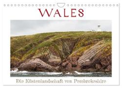 WALES - Die Küstenlandschaft von Pembrokeshire (Wandkalender 2024 DIN A4 quer), CALVENDO Monatskalender