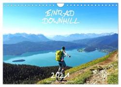 Einrad Downhill (Wandkalender 2024 DIN A4 quer), CALVENDO Monatskalender