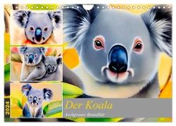 Der Koala 2024. Aschgrauer Beutelbär (Wandkalender 2024 DIN A4 quer), CALVENDO Monatskalender