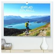 Einrad Downhill (hochwertiger Premium Wandkalender 2024 DIN A2 quer), Kunstdruck in Hochglanz