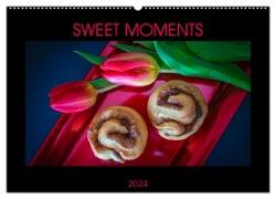 SWEET MOMENTS (Wandkalender 2024 DIN A2 quer), CALVENDO Monatskalender
