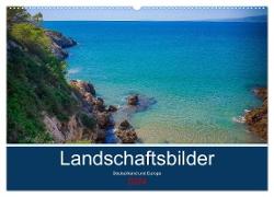 Landschaftsbilder Deutschland und Europa (Wandkalender 2024 DIN A2 quer), CALVENDO Monatskalender