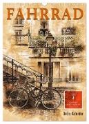 Fahrrad - Retro-Kalender (Wandkalender 2024 DIN A3 hoch), CALVENDO Monatskalender