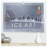 ICE ART - Zauberhafte Eiswelt (hochwertiger Premium Wandkalender 2024 DIN A2 quer), Kunstdruck in Hochglanz