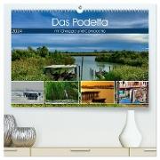 Das Podelta mit Chioggia und Comacchio (hochwertiger Premium Wandkalender 2024 DIN A2 quer), Kunstdruck in Hochglanz