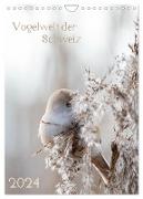 Vogelwelt der Schweiz (Wandkalender 2024 DIN A4 hoch), CALVENDO Monatskalender