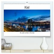 So schön ist Kiel im Dunkeln (hochwertiger Premium Wandkalender 2024 DIN A2 quer), Kunstdruck in Hochglanz