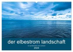 der elbestrom landschaft (Wandkalender 2024 DIN A2 quer), CALVENDO Monatskalender