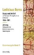 Essays und Artikel zu Theologie, Philosophie, Kunst und Kultur 1964--1981