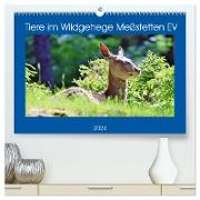 Tiere im Wildgehege Meßstetten EV (hochwertiger Premium Wandkalender 2024 DIN A2 quer), Kunstdruck in Hochglanz