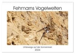 Fehmarn Vogelwelten (Wandkalender 2024 DIN A2 quer), CALVENDO Monatskalender