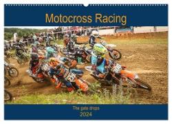 Motocross Racing - The gate drops (Wandkalender 2024 DIN A2 quer), CALVENDO Monatskalender