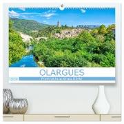 Frankreichs schönste Dörfer - Olargues (hochwertiger Premium Wandkalender 2024 DIN A2 quer), Kunstdruck in Hochglanz