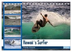 Hawaii´s Surfer (Tischkalender 2024 DIN A5 quer), CALVENDO Monatskalender