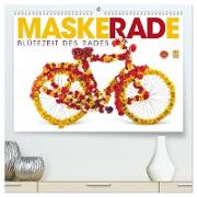 MaskeRADe - Blütezeit des Rades (hochwertiger Premium Wandkalender 2024 DIN A2 quer), Kunstdruck in Hochglanz