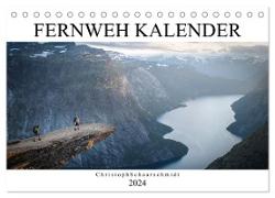 Fernweh Kalender (Tischkalender 2024 DIN A5 quer), CALVENDO Monatskalender