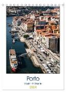 Porto - Stadt trifft Atlantik (Tischkalender 2024 DIN A5 hoch), CALVENDO Monatskalender