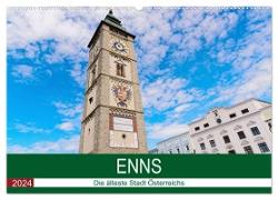Enns, die älteste Stadt Österreichs (Wandkalender 2024 DIN A2 quer), CALVENDO Monatskalender