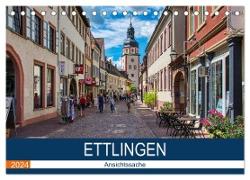 Ettlingen - Ansichtssache (Tischkalender 2024 DIN A5 quer), CALVENDO Monatskalender