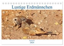 Lustige Erdmännchen (Tischkalender 2024 DIN A5 quer), CALVENDO Monatskalender