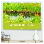 der elbestrom natur (hochwertiger Premium Wandkalender 2024 DIN A2 quer), Kunstdruck in Hochglanz