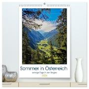 Sommer in Österreich - sonnige Tage in den Bergen (hochwertiger Premium Wandkalender 2024 DIN A2 hoch), Kunstdruck in Hochglanz