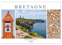 Bretagne - unterwegs mit Julia Hahn (Wandkalender 2024 DIN A2 quer), CALVENDO Monatskalender