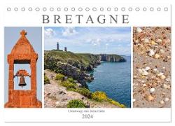 Bretagne - unterwegs mit Julia Hahn (Tischkalender 2024 DIN A5 quer), CALVENDO Monatskalender