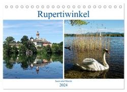Rupertiwinkel - Seen und Moore (Tischkalender 2024 DIN A5 quer), CALVENDO Monatskalender