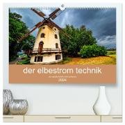 der elbestrom technik (hochwertiger Premium Wandkalender 2024 DIN A2 quer), Kunstdruck in Hochglanz