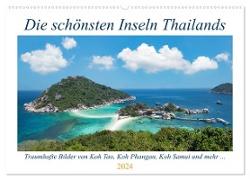 Die schönsten Inseln Thailands (Wandkalender 2024 DIN A2 quer), CALVENDO Monatskalender