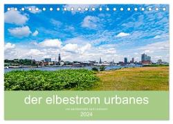 der elbestrom urbanes (Tischkalender 2024 DIN A5 quer), CALVENDO Monatskalender