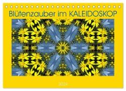 Blütenzauber im KALEIDOSKOP (Tischkalender 2024 DIN A5 quer), CALVENDO Monatskalender