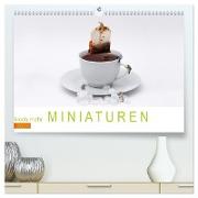 Noch mehr Miniaturen - Small little things (hochwertiger Premium Wandkalender 2024 DIN A2 quer), Kunstdruck in Hochglanz