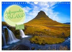 Aufregendes Island (Wandkalender 2024 DIN A4 quer), CALVENDO Monatskalender