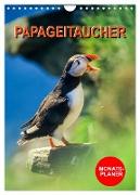 Papageitaucher Monatsplaner (Wandkalender 2024 DIN A4 hoch), CALVENDO Monatskalender