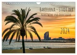 Barcelona - Stadt der Kunstwerke und Architektur (Wandkalender 2024 DIN A4 quer), CALVENDO Monatskalender