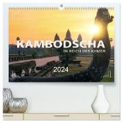 KAMBODSCHA - Im Reich der Khmer (hochwertiger Premium Wandkalender 2024 DIN A2 quer), Kunstdruck in Hochglanz