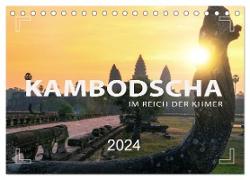 KAMBODSCHA - Im Reich der Khmer (Tischkalender 2024 DIN A5 quer), CALVENDO Monatskalender