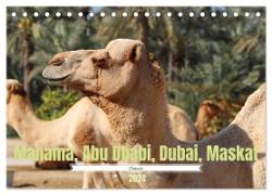 Orient - Manama, Abu Dhabi, Dubai, Maskat (Tischkalender 2024 DIN A5 quer), CALVENDO Monatskalender