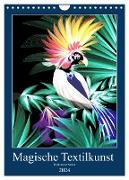 Magische Textilkunst (Wandkalender 2024 DIN A4 hoch), CALVENDO Monatskalender