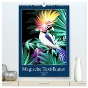 Magische Textilkunst (hochwertiger Premium Wandkalender 2024 DIN A2 hoch), Kunstdruck in Hochglanz