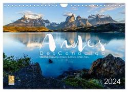 Andes Desconocido, Unbekannte Landschaften der Anden (Wandkalender 2024 DIN A4 quer), CALVENDO Monatskalender