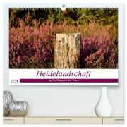 Heidelandschaft im Farbenspiel der Natur (hochwertiger Premium Wandkalender 2024 DIN A2 quer), Kunstdruck in Hochglanz