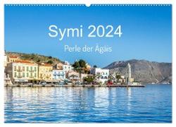 Symi 2024, Perle der Ägäis (Wandkalender 2024 DIN A2 quer), CALVENDO Monatskalender